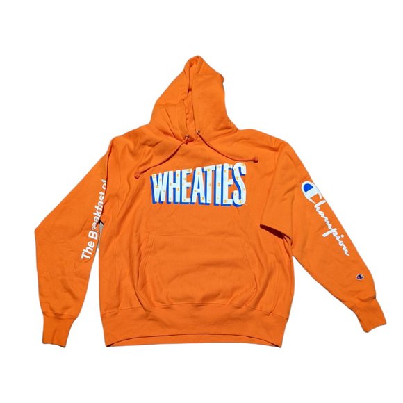 Champion Other - Champion X Wheaties Reverse Weave Men's Pullover Hoodie Orange Size XL